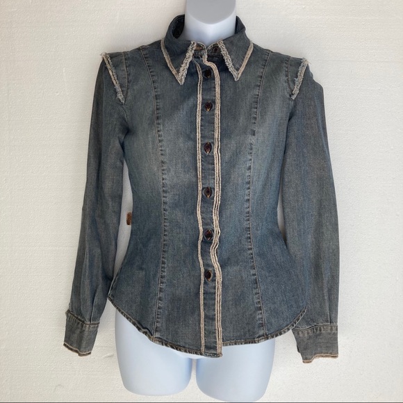 Moschino Tops - Moschino jeans Bottoms down shirt Size 4